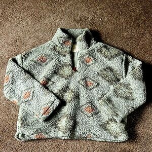 thread and supply fleece half zip